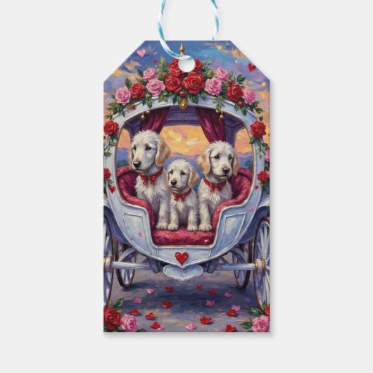 Maltese Dog Valentine's Day Cadeaulabel (Voorkant)