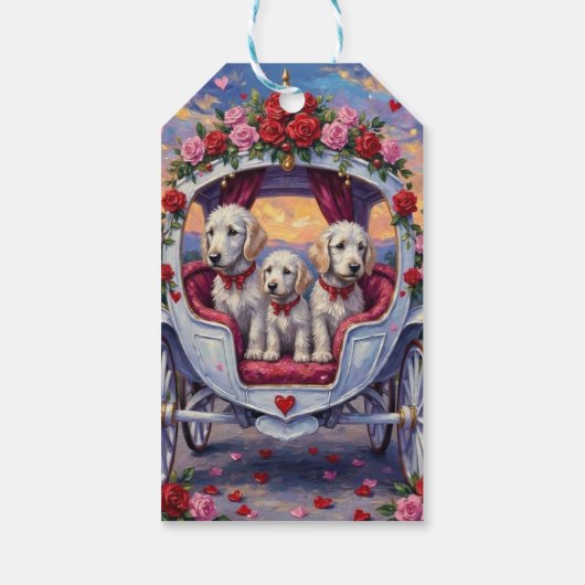 Maltese Dog Valentine's Day  Cadeaulabel (Achterkant)
