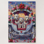 Maltese Dog Valentine's Day  Legpuzzel (Verticaal)