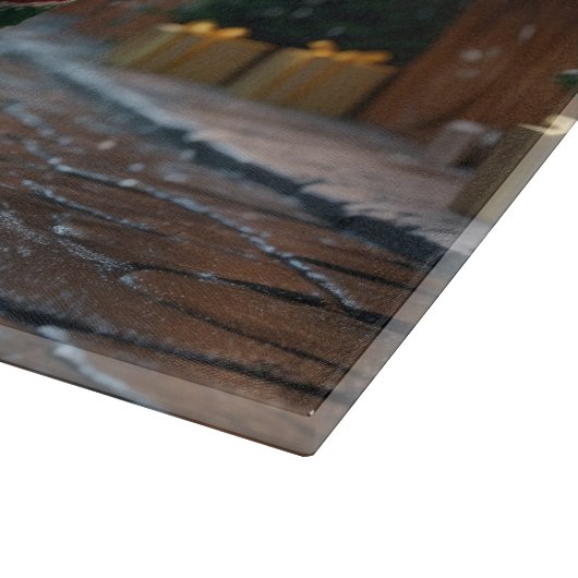 Maltese Dogs Christmas Snow Holiday Snijplank (Hoek)