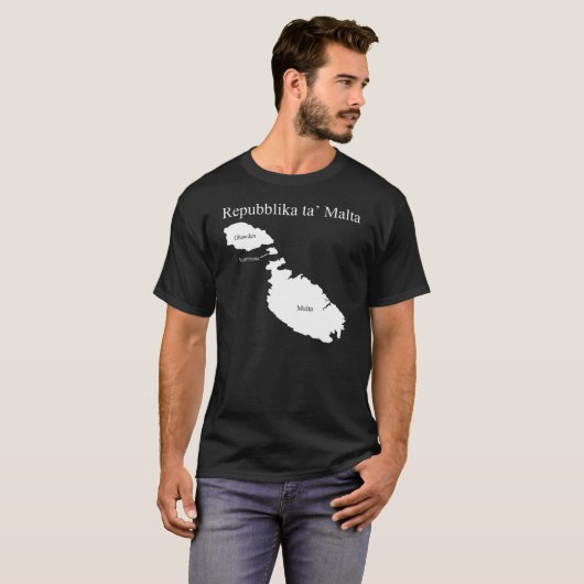 Maltese eilanden t-shirt (Voorkant volledig)