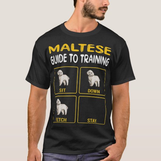 Maltese gids voor het trainen van honden t-shirt (Voorkant)