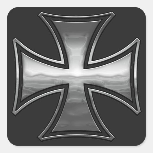 Maltese Gridiron Vierkante Sticker (Voorkant)