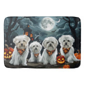 Maltese Halloween Spooky Badmat (Voorkant)
