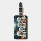 Maltese Halloween Spooky Bagagelabel (Voorkant verticaal)