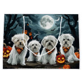 Maltese Halloween Spooky Groot Cadeauzakje (Voorkant)