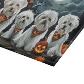 Maltese Halloween Spooky Snijplank (Hoek)
