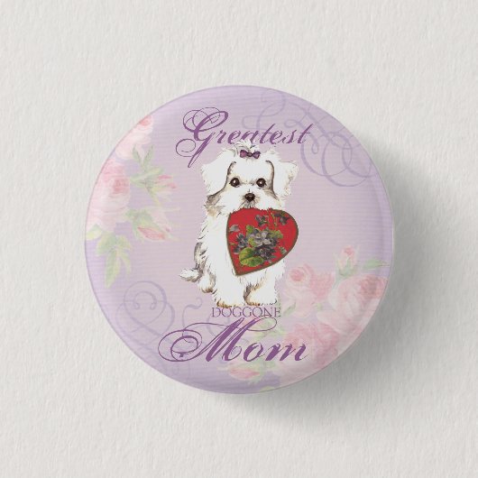 Maltese harmam ronde button 3,2 cm (Voorkant)