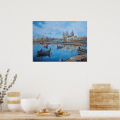 Maltese havenplaats 1 poster (Keuken)