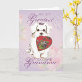 Maltese Heart Grandma Kaart (Gele Bloem)