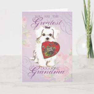 Maltese Heart Grandma Kaart