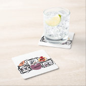 Maltese hearts  kartonnen onderzetters (Insitu)