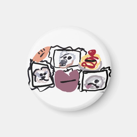 Maltese hearts  magneet (Voorkant)