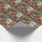 Maltese Herfst Oogst Thanksgiving Cadeaupapier (Hoek)