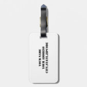 Maltese Hond Bagage Label (Achterkant verticaal)