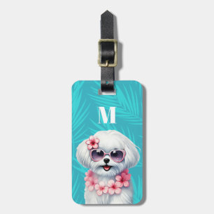 Maltese Hond Bagage Labels