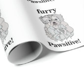 Maltese hond dier huisdier grappig cadeaupapier (Rol Hoek)