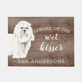 Maltese Hond Gepersonaliseerde Deurmat