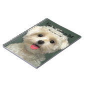  Maltese hond glimlachen Notitieboek (Linkerzijde)
