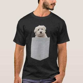 Maltese hond in je zak t-shirt