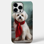 Maltese Hond in Sneeuw Kerstmis Case-Mate iPhone Case (Achterkant)