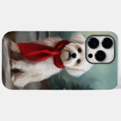 Maltese Hond in Sneeuw Kerstmis Case-Mate iPhone Case (Achterkant (horizontaal))