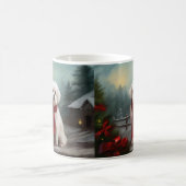 Maltese Hond in Sneeuw Kerstmis Koffiemok (Center)