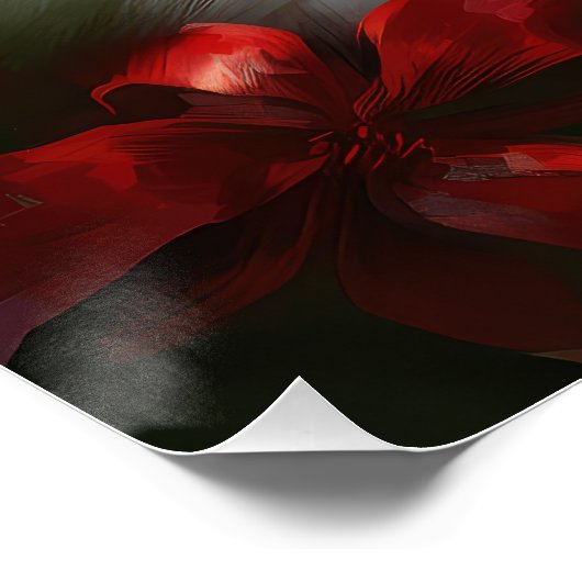 Maltese Hond in Sneeuw Kerstmis Perfect Poster (Hoek)