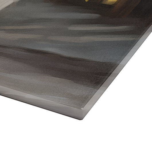 Maltese Hond in Sneeuw Kerstmis Snijplank (Hoek)