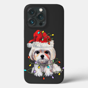 Maltese hond Kerstmis, kerstmis Maltezer hond Case-Mate iPhone Case