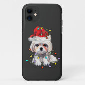 Maltese hond Kerstmis, kerstmis Maltezer hond Case-Mate iPhone Case (Achterkant)