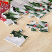 Maltese hond Kerstmis Legpuzzel (Zijkant)
