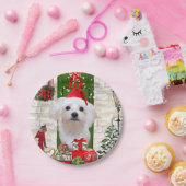 Maltese hond Kerstmis Papieren Bordje (Feest)
