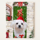 Maltese hond Kerstmis Planner (Achterkant)