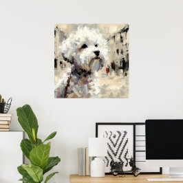 Maltese Hond Kunst Poster
