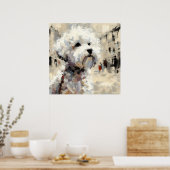 Maltese Hond Kunst Poster (Keuken)
