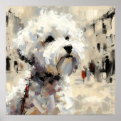 Maltese Hond Kunst Poster (Voorkant)