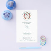 Maltese Hond Logo Verzorgings Salon Flyer (Enkel)
