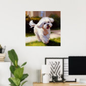 Maltese hond poster (Thuiskantoor)
