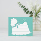 Maltese hond puppy bedankkaart (Staand voorkant)