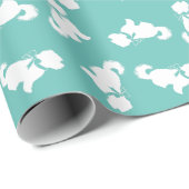 Maltese hond puppy cadeaupapier (Rol Hoek)