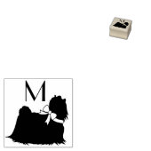 Maltese hond puppy rubberstempel (Gestempeld)