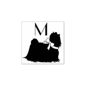 Maltese hond puppy rubberstempel (Afrduk)