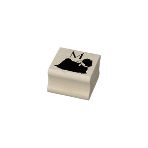 Maltese hond puppy rubberstempel