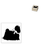 Maltese hond puppy rubberstempel (Gestempeld)