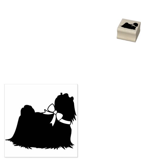 Maltese hond puppy rubberstempel (Gestempeld)