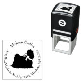 Maltese hond puppy  zelfinktende stempel (In situ)