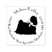 Maltese hond puppy zelfinktende stempel (Design)