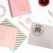 Maltese hond retour adres familie rubberstempel