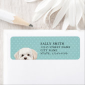 Maltese hond retour adres label (Insitu)